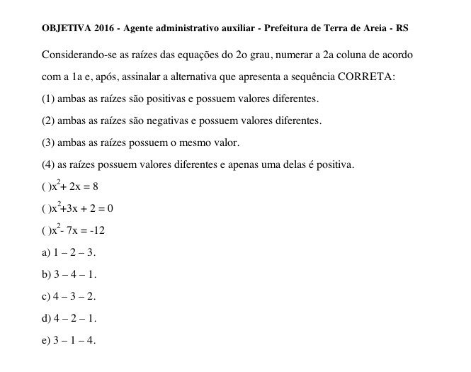 Equações de Segundo Grau