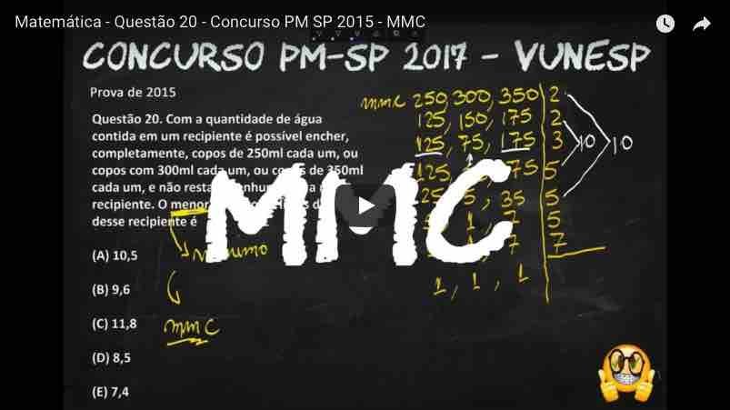 MMC - MÍNIMO MÚLTIPLO COMUM, MMC 5 e 6ano